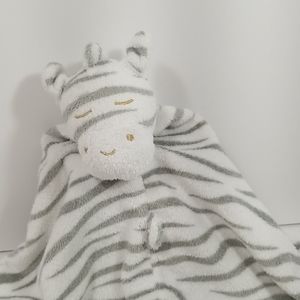 Angel dear Striped Lovey Security Blanket Zebra